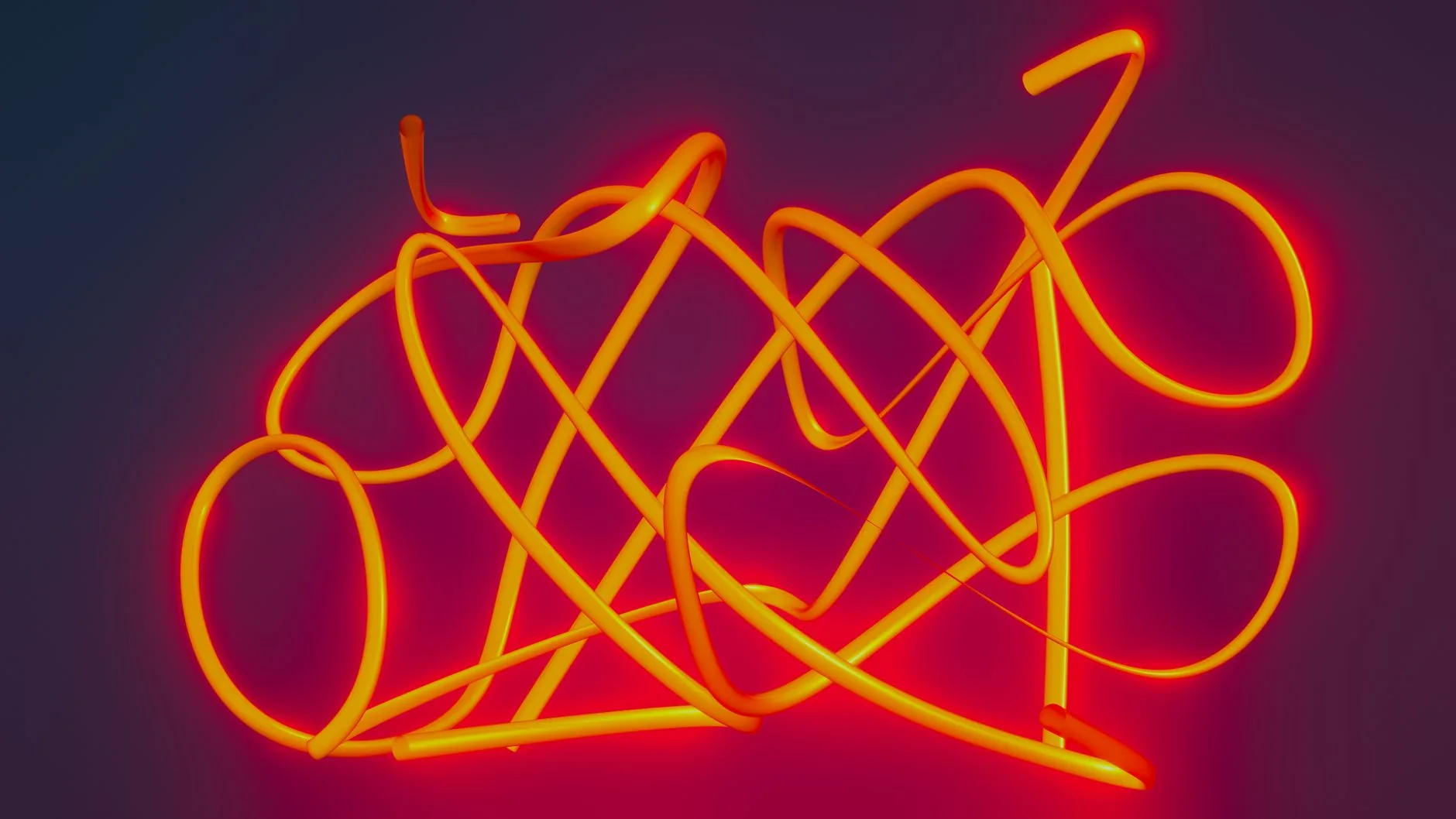 A vast, colorful interactive art installation evokes joy in a softly lit room.
